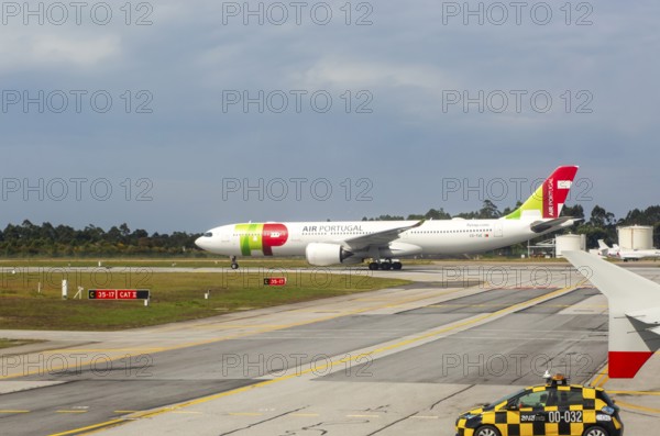 TAP Air Portugal Airbus A330-941 plane, Aeroporto Francisco Sa Carneiro, Porto airport, Portugal,