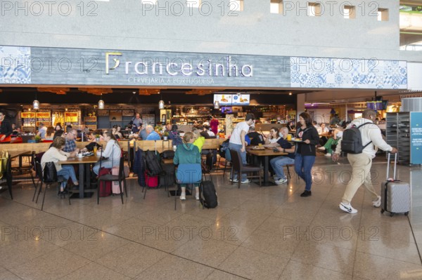 Francesinha cafe restaurant departure lounge area, Aeroporto Francisco Sa Carneiro, Porto airport,