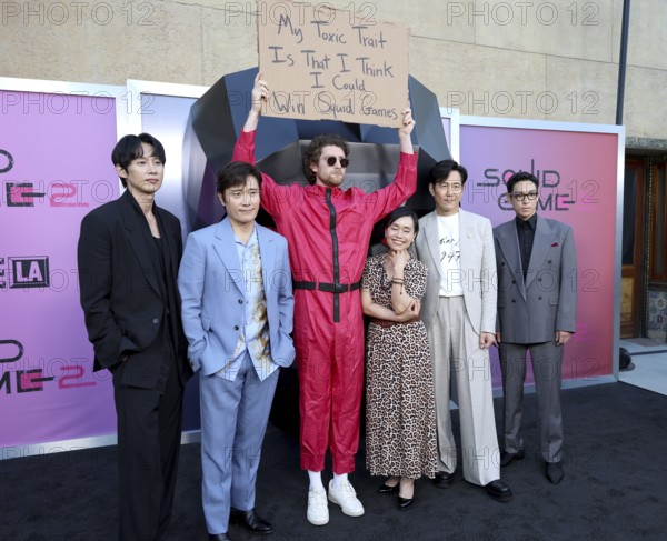 Park Sung Hoon, Lee Byung-hun, Kang Ae-shim, Lee Jung-jae and Choi Seung-hyun at Netflix's 'Squid