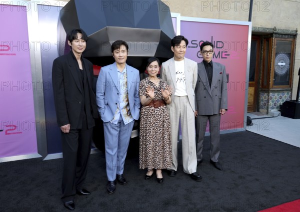 Park Sung Hoon, Lee Byung-hun, Kang Ae-shim, Lee Jung-jae and Choi Seung-hyun at Netflix's 'Squid
