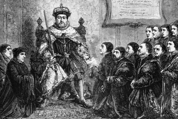 Henry VIII grants a charter to the Worshipful Company of Barber-Surgeons, England 1539, digital