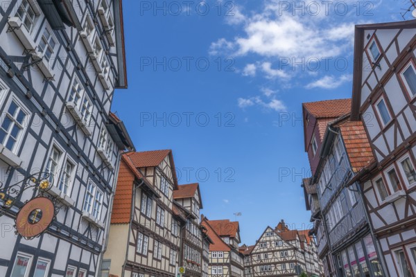 Bad Sooden, Allendorf, Allendorf district, historic old town with numerous half-timbered houses