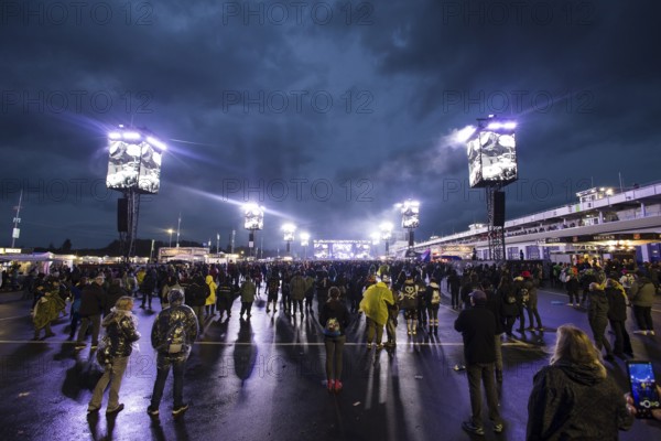 Main stage with monitors at the Rock am Ring Festival on Friday, Nürburgring race track race track,