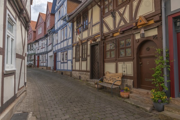 Bad Sooden, Allendorf, Allendorf district, historic old town with numerous half-timbered houses