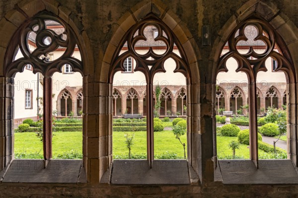 Cloister garden and cloister of the former Augustinian monastery in Landau in der Pfalz,