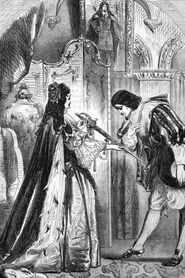 Queen Anne receives Prince Eugene of Savoy during the War of the Spanish Succession, his