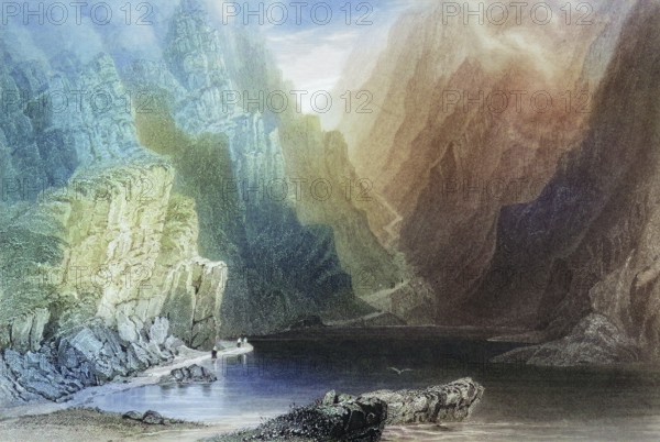 The Gap of Dunloe, Killarney, County Kerry, Ireland, from the Landscape and Antiquities of Ireland,