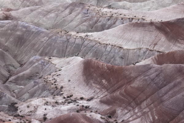 Colorful deposits of the Chinle Formation exposed at Little Painted Desert County Park near
