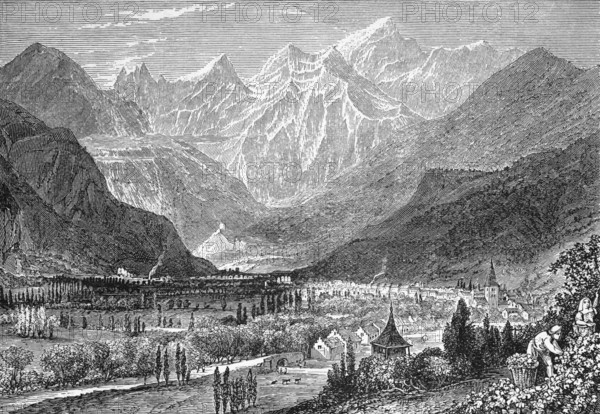 The Pyrenees, near Bagueres De Luchon, Haute-Garonne department, around 1870, south-west France,