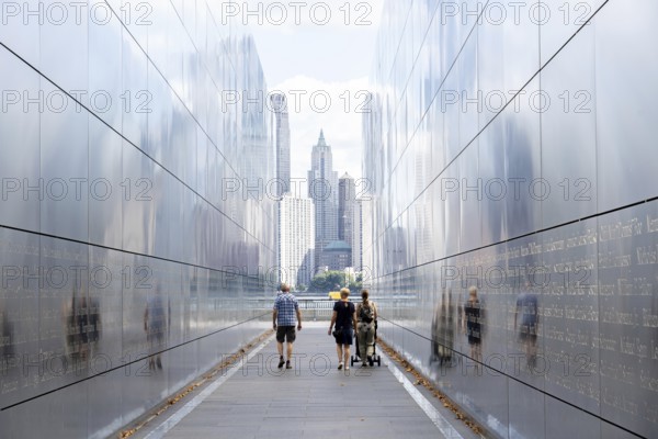 Jersey City, United States of America, September 24, 2019: The Empty Sky Memorial, the official New