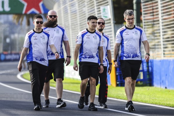 MELBOURNE, AUSTRALIA - MARCH 12: Isack Hadjar of France and Visa Cash App Racing Bulls F1 Team