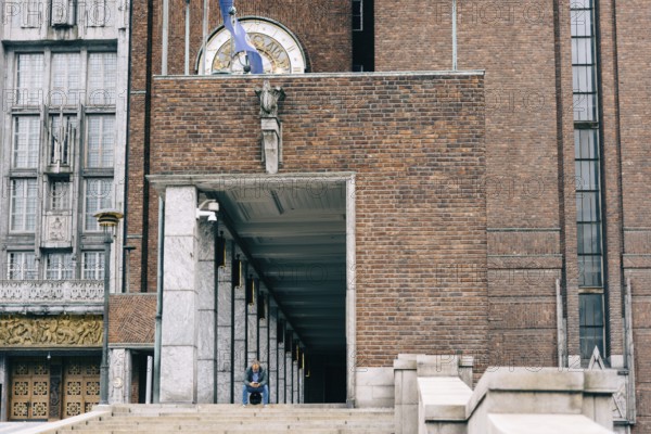 Oslo, Norway, August 11, 2019: Oslo City Hall. It houses the city council. It is the seat of the