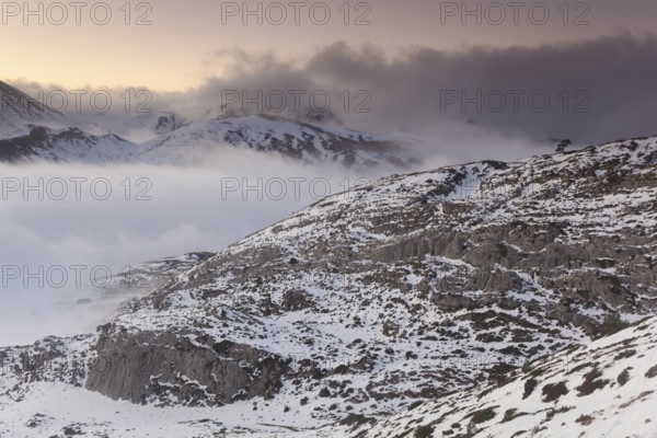 Nightfall in Larra-Belagua, Navarra, Spain, Europe