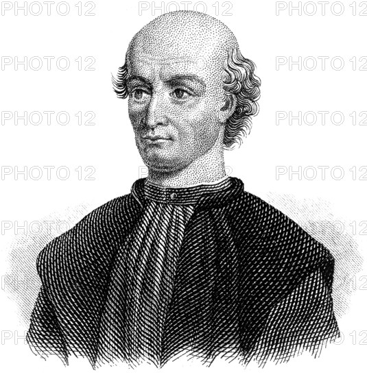 Portait of Donato Bramante, 1444 - 1514, an Italian architect of the Renaissance, Portrait von