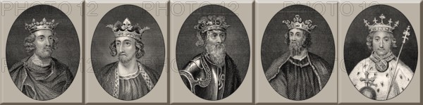 Könige von England, Henry III, Edward I, Edward II, Edward III, Richard II, 13. und 14.