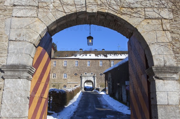 Burg Schnellenberg castle, Hanseatic City of Attendorn, Sauerland region, North Rhine-Westphalia,