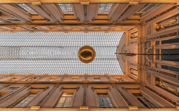 Brussels Old Town, Brussels Capital Region, Belgium, 12 06 2019 Ceiling of the Royal Galeries of