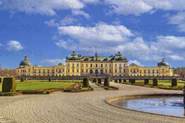 Drottningholm Palace is the private residence of the Swedish royal family in Stockholm, Sweden,