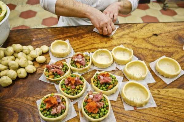 Typical Mallorcan honeycombs, Panades de sobrassada, Forn de Can Pomar. Campos, Mallorca. Balearic