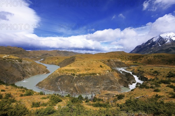 Horseshoe Paine. Epic grand landscape in the national park Torres del Paine, Patagonia, Chile.