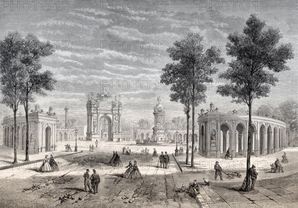 Inauguration of Boulevard du Prince-Eugène (now Boulevard Voltaire), Paris, France, December 7,