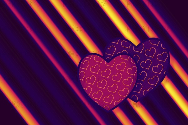 Elegant decorative heart pattern design for fabric, wallpaper, gift paper, banner, cover, poster,