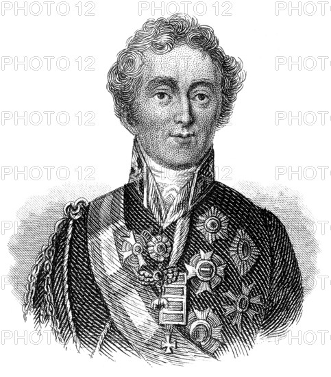 Portrait of Arthur Wellesley, 1st Duke of Wellington, 1769 - 1852, field marshal and a British
