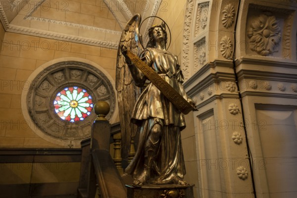 Angel in presbytery, Sanctuary of the Mare de Déu de Sant Salvador, XIV century., Felanitx,