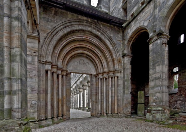 Paulinzella, monastery ruins. Main construction period 1105-24 since 16-17th century Ruin of the
