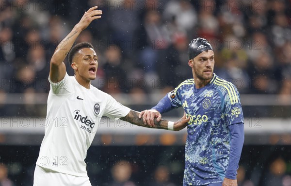 Football, Europa League, round of 16 second leg, 2024/2025, Eintracht Frankfurt vs. Ajax Amsterdam,
