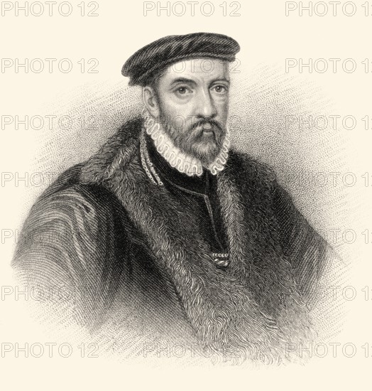 Sir Nicholas Bacon, 1510-1579, an English politician during the reign of Queen Elizabeth I of