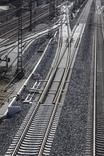 The Hanover–Würzburg high-speed railway, Nörten-Hardenberg, district of Northeim, Lower Saxony,