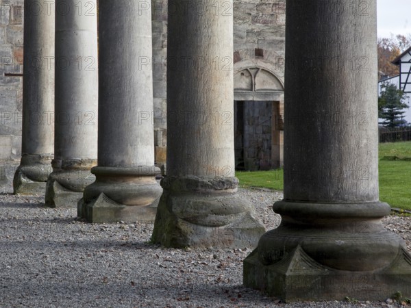 Paulinzella, monastery ruins. Main construction period 1105-24 since 16-17th century Ruin Column