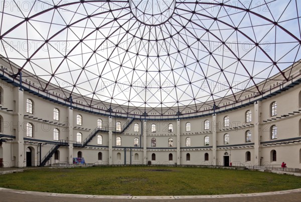 Three-storey gasometer, built 1882-85 by Hugo Licht, self-supporting domed roof with lantern,