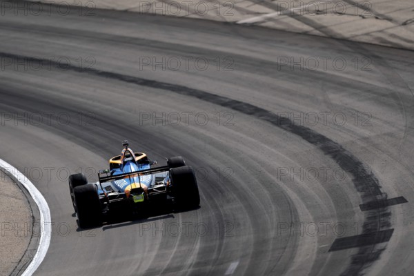NOLAN SIEGEL (R) (78) of Palo Alto, California practices for the Hy-Vee Homefront 250 at Iowa