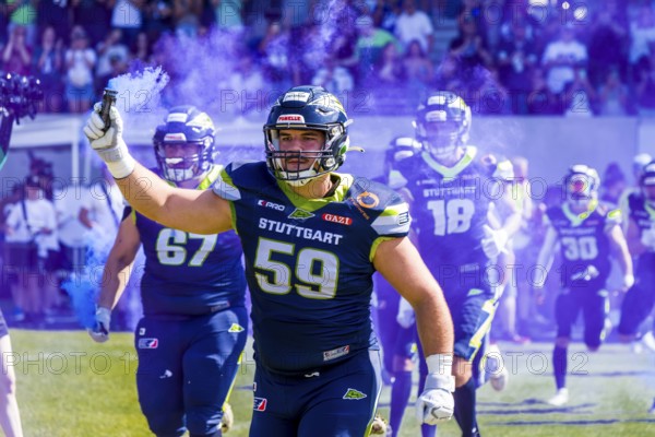 ELF/ PlayOff Spiel : Wroclaw Panthers bei Stuttgart Surge am 10. Sept. 2023 , im Gazi Stadion ,
