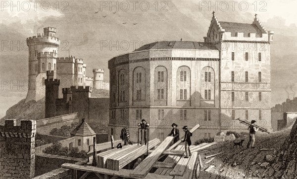 East End of the Bridewell and Jail Governor's House, Edinburgh, Scotland, 19th century, from Modern