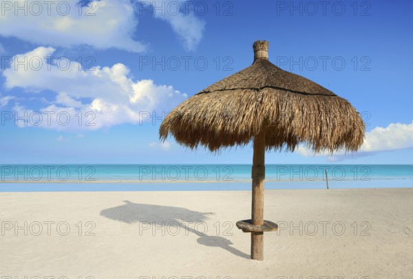 Holbox Island beach sunroof palapa in Quintana Roo of Mexico