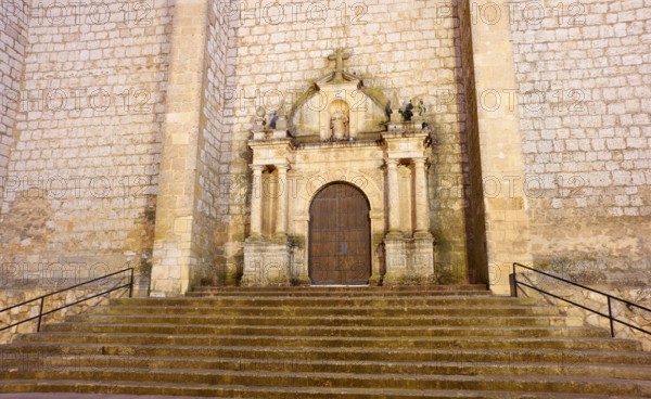 La Roda El Salvador church in Albacete at Castile La mancha of Spain