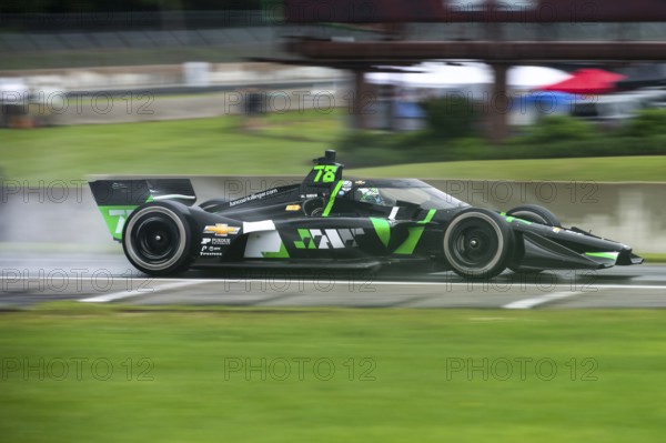 NOLAN SIEGEL (R) (78) of Palo Alto, California drives on track during a practice session for the