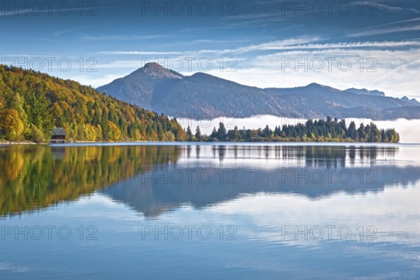 An image of the Walchensee in Bavaria Germany