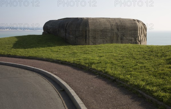 Granville, artillery bunker, gun bunker of a German coastal battery in the course of the Atlantic