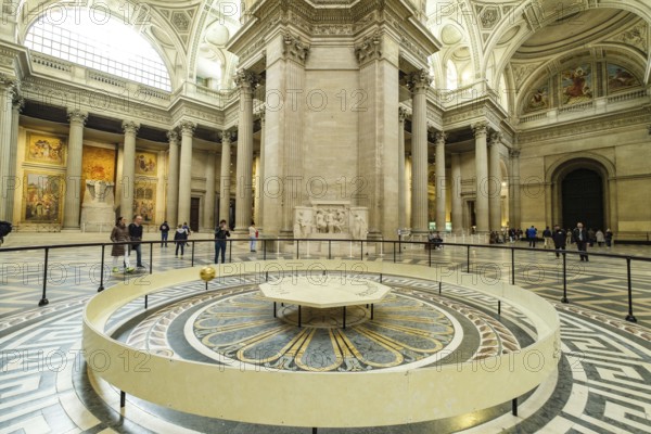 Foucault pendulum, Pantheon, le Panthéon, monument in neoclassical style, 5th district, Paris,