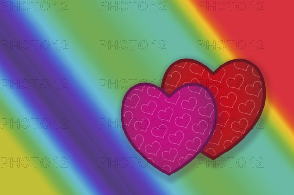 Elegant decorative heart pattern design for fabric, wallpaper, gift paper, banner, cover, poster,