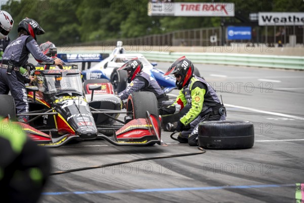 PIETRO FITTIPALDI (30) of Miami, Florida comes down pit road for service during the XPEL Grand Prix