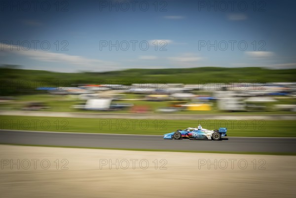 JOSEF NEWGARDEN (2) of Nashville, Tennessee practices for the XPEL Grand Prix at Road America in