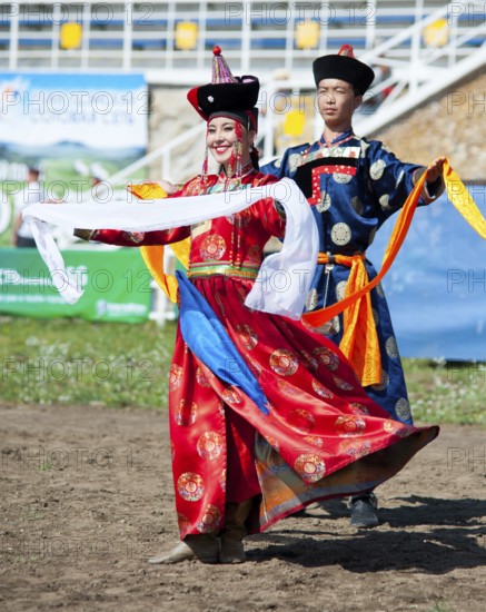 ULAN-UDE, RUSSIA - JULY 17: The 4th General Session of the World Mongolians Convention, July 17,