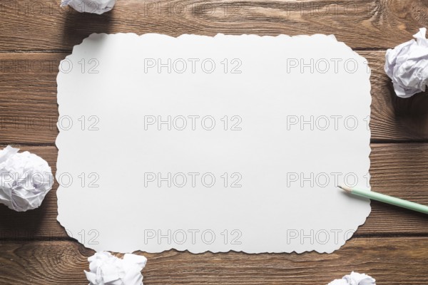 Concept of creativity and inspiration presented by blank papershit. Place your text