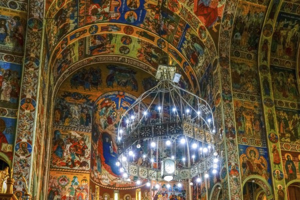 TARGU MURES, TRANSYLVANIA/ROMANIA - SEPTEMBER 17 : Decorative interior view of Ascension Cathedral