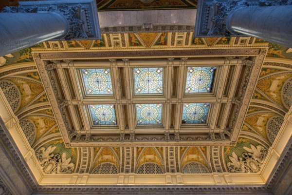 WASHINGTON, USA, AUGUST 13, 2022, Inside the Library of Congress in Washington DC, USA, North